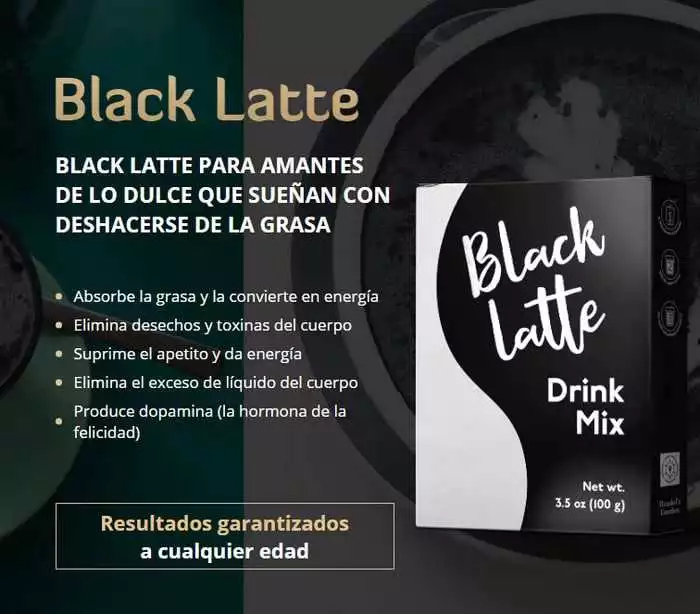 Componentes Naturales De Black Latte